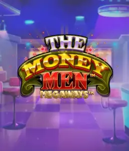 Изображение игрового автомата The Money Men Megaways от Pragmatic Play, демонстрирующее яркий городской пейзаж с элементами хип-хоп культуры. В центре кадра видны символы слота: золотые украшения, крутые автомобили и персонажи, исполняющие рэп жесты, создающие атмосферу настоящего хип-хоп выступления. Название слота The Money Men Megaways расположен в верхней части изображения, подчеркивая тематику и стиль слота.